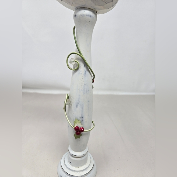 Bird In Flight Wood Look White Farmhouse Decor Distressed Painting 12.5x7x6 - Picture 7 of 13